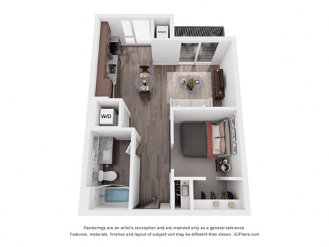 A2 Floor Plan at Maven on Broadway, Rochester, 55904